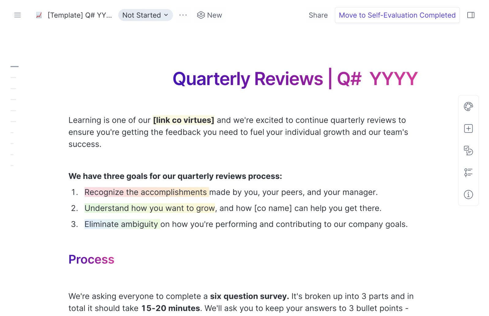 Employee Annual Review Process